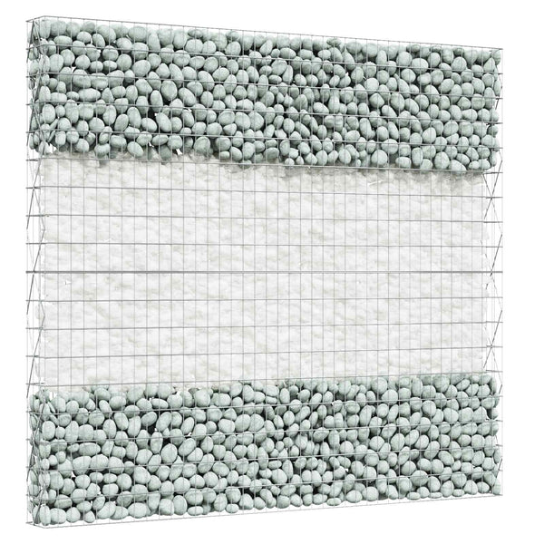 Puutarhakivet valkoinen 12 cm Lasi