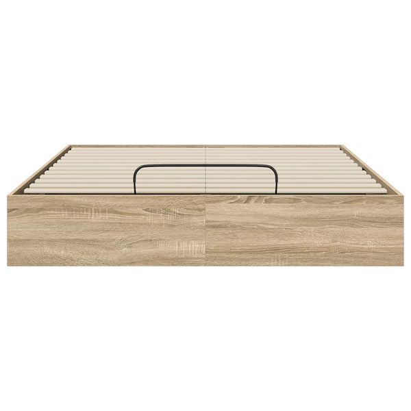 Ottoman Sängyn Runko Sonoma-tammi 4FT6 Double Käsitelty puu