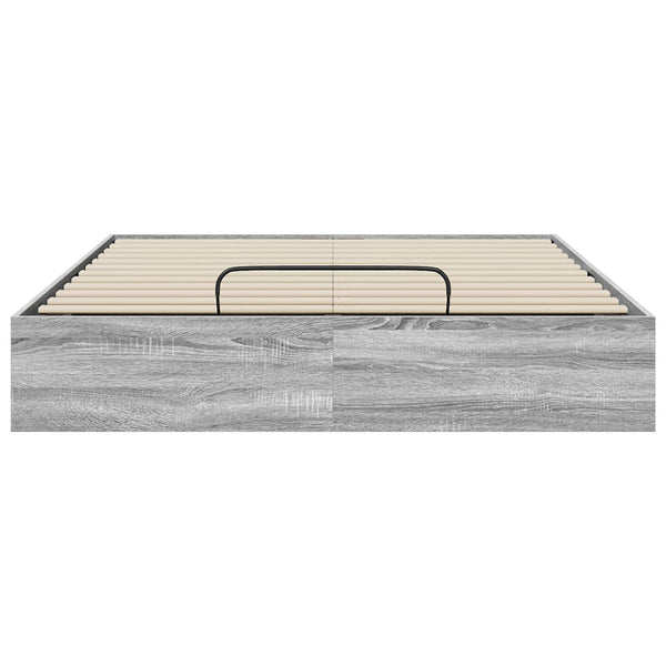 Ottoman Sängyn Runko Harmaa Sonoma 4FT6 Double Käsitelty puu