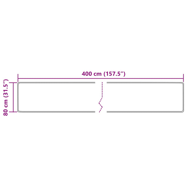 Mattojuoksija MARSA Kerma 80 x 400 cm Polyesteri ja PVC