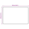 Mattojuoksija MARSA Beige 80 x 100 cm Polyesteri ja PVC