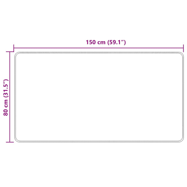 Mattojuoksija MARSA Metsänvihreä 80 x 150 cm Polyesteri ja PVC