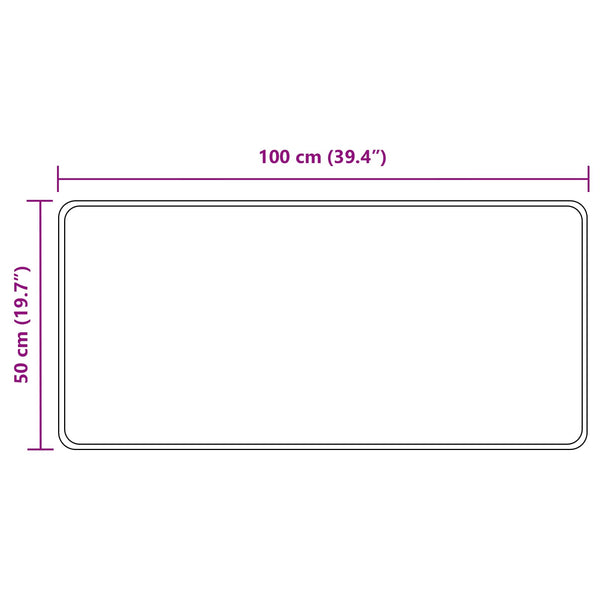 Mattojuoksija MARSA Harmaa 50 x 100 cm Polyesteri ja PVC