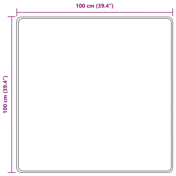 Mattojuoksija MARSA Harmaa 100 x 100 cm Polyesteri ja PVC