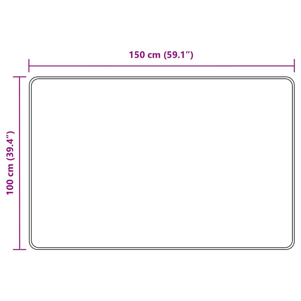 Mattojuoksija MARSA Harmaa 100 x 150 cm Polyesteri ja PVC
