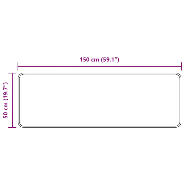 Mattojuoksija MARSA Monivärinen 50 x 150 cm Polyesteri ja PVC