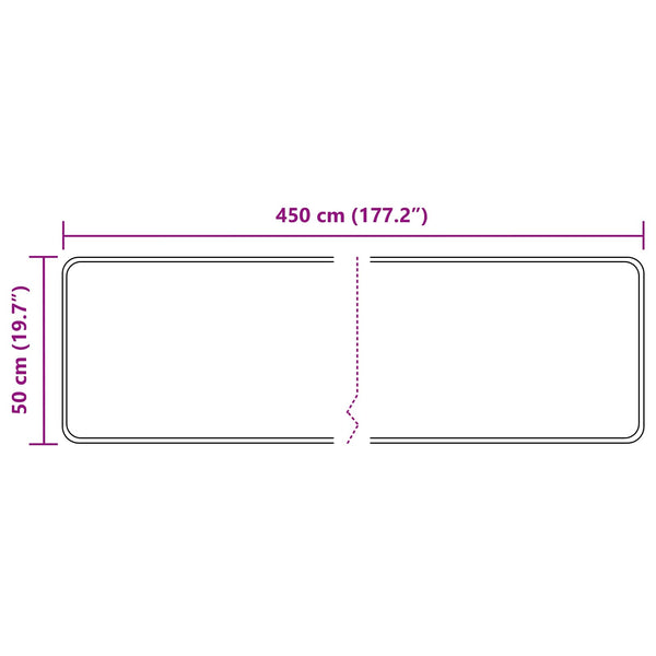 Mattojuoksija MARSA Monivärinen 50 x 450 cm Polyesteri ja PVC