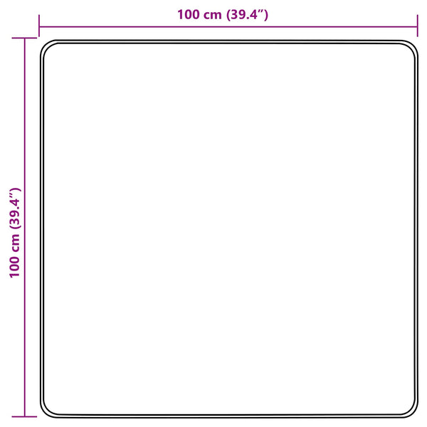 Mattojuoksija MARSA Monivärinen 100 x 100 cm Polyesteri ja PVC
