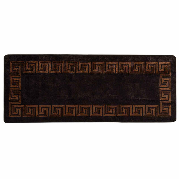 Mattojuoksija MARSA Musta 100 x 250 cm Polyesteri ja PVC
