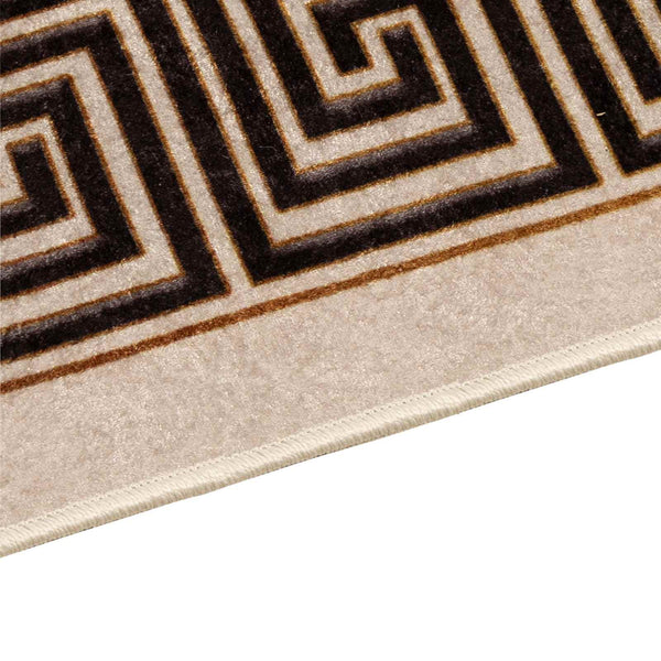 Mattojuoksija MARSA Beige ja musta 80 x 100 cm