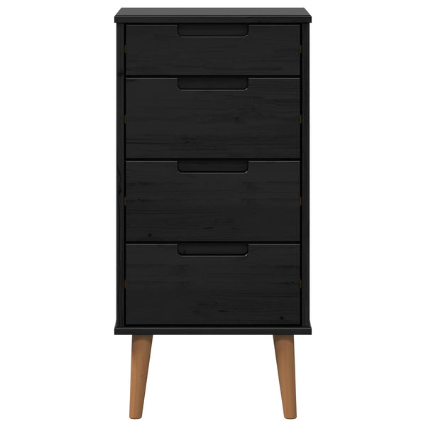 Laukkaava MOLDE Musta 40 x 35 x 82 cm Täysi mänty