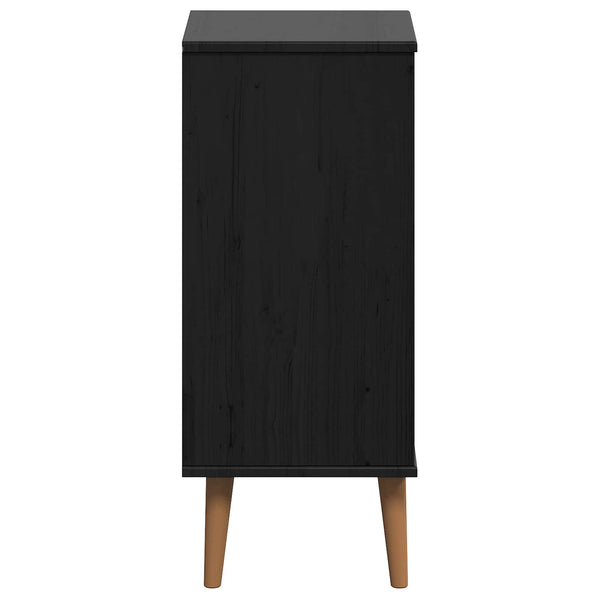 Laukkaava MOLDE Musta 40 x 35 x 82 cm Täysi mänty