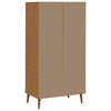 Vaatekaappi MOLDE Karamelli 90 x 55 x 175 cm Täysi mänty