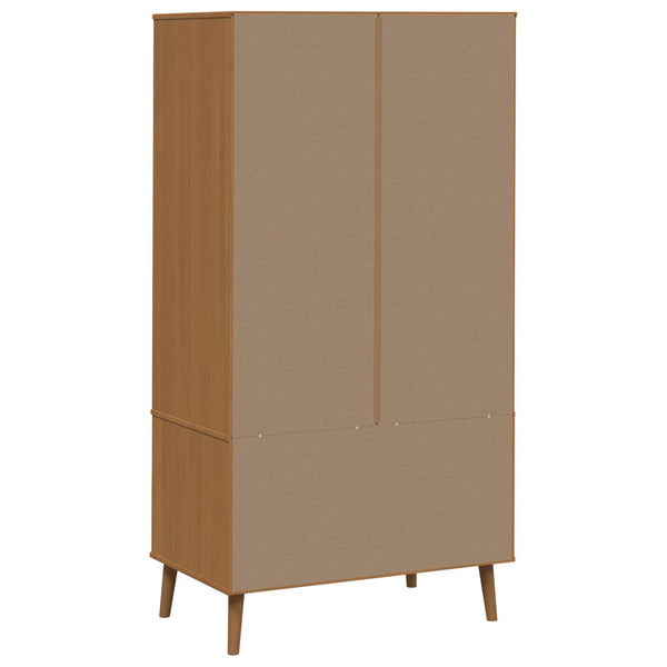 Vaatekaappi MOLDE Karamelli 90 x 55 x 175 cm Täysi mänty