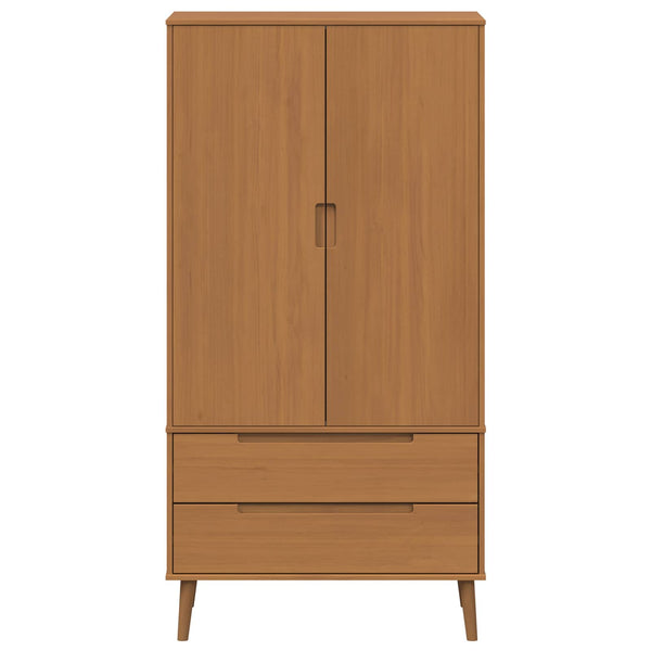 Vaatekaappi MOLDE Karamelli 90 x 55 x 175 cm Täysi mänty