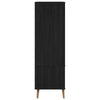 Vaatekaappi MOLDE Musta 90 x 55 x 175 cm Täysi mänty