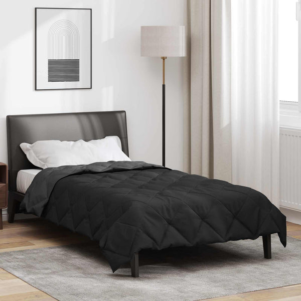 Kesäpeitto 220 x 135 cm Kesä 200 g/m² Musta ja antrasiitti