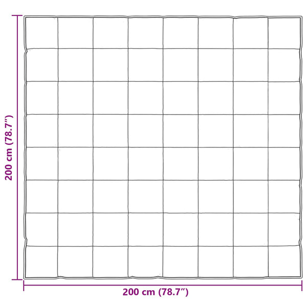 Kesäpeitto Musta 200 x 200 cm Satiini ja mikrofiiberi