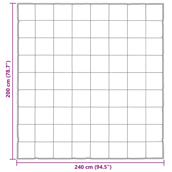 Talvityyny 200 x 240 cm 450 gsm Musta