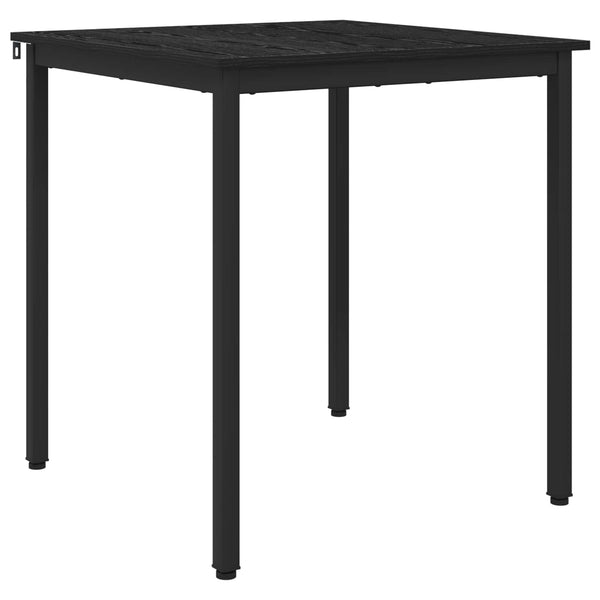 Ruokapöydät 70 x 70 x 75 cm Tekninen puu Musta tammi Neliö