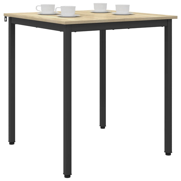 Ruokapöydät 70 x 70 x 75 cm Tekninen puu Sonoma-tammi Neliö