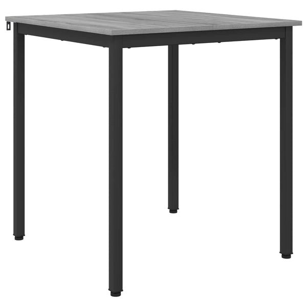 Ruokapöydät 70 x 70 x 75 cm Tekninen puu Harmaa Sonoma Neliö