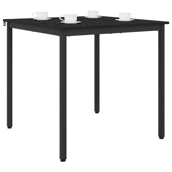 Ruokapöydät 80 x 80 x 75 cm Tekninen puu Musta tammi Neliö