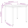 Ruokapöydät 80 x 80 x 75 cm Tekninen puu Musta tammi Neliö