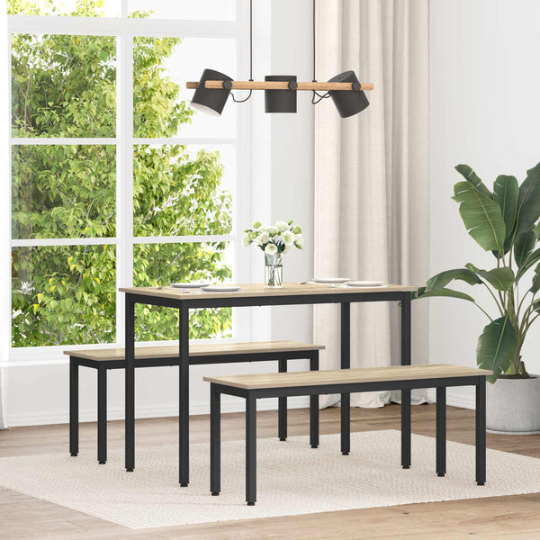 Ruokapöydät 110 x 55 x 75 cm Tekninen puu Sonoma-tammi