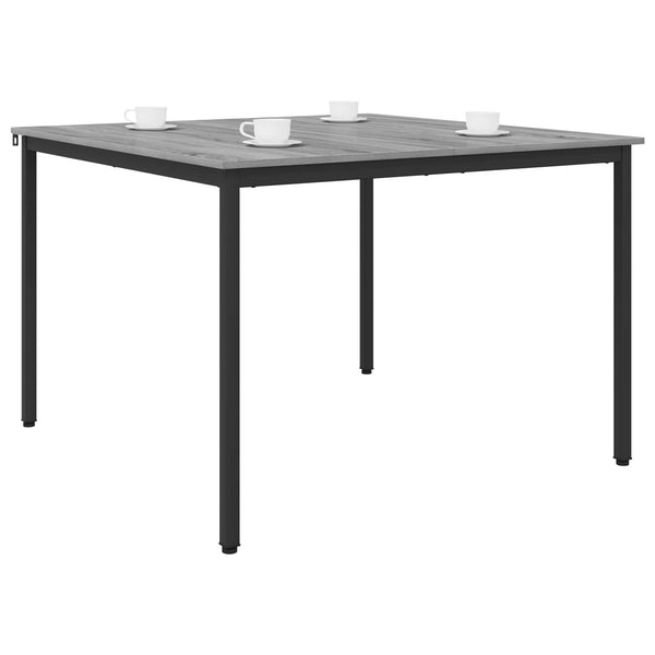Ruokapöydät 110 x 110 x 75 cm Tekninen puu Harmaa Sonoma