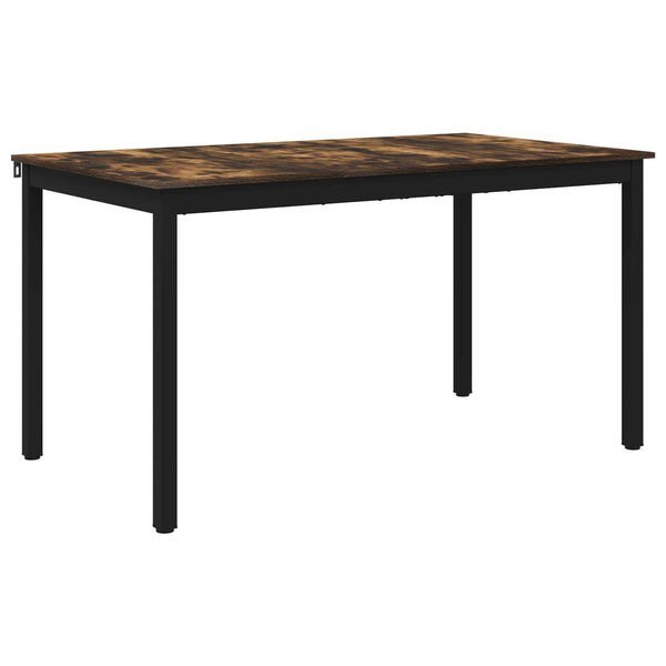 Ruokapöydät 140 x 80 x 75 cm Tekninen puu Savutammi Suorakaide