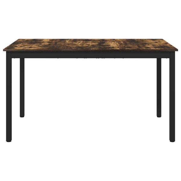 Ruokapöydät 140 x 80 x 75 cm Tekninen puu Savutammi Suorakaide