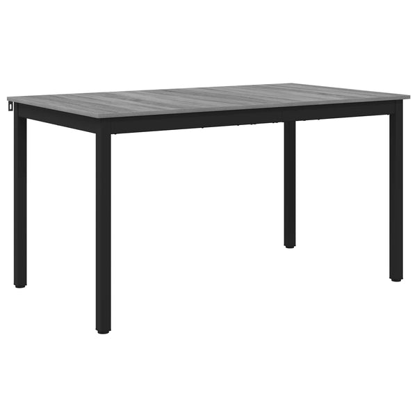 Ruokapöydät 140 x 80 x 75 cm Tekninen puu Harmaa Sonoma