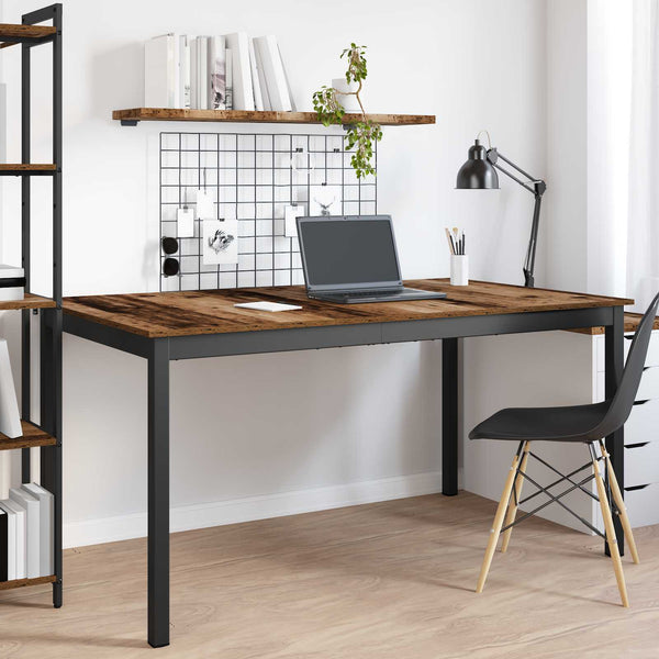 Ruokapöydät 150 x 90 x 75 cm Tekninen puu Vanha puu Suorakaide