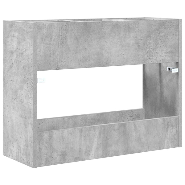 Aurinkovarjojalusta Betoni Harmaa 65 x 24 x 50 cm Tekninen puu
