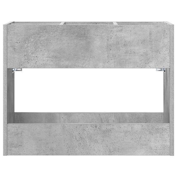 Aurinkovarjojalusta Betoni Harmaa 65 x 24 x 50 cm Tekninen puu