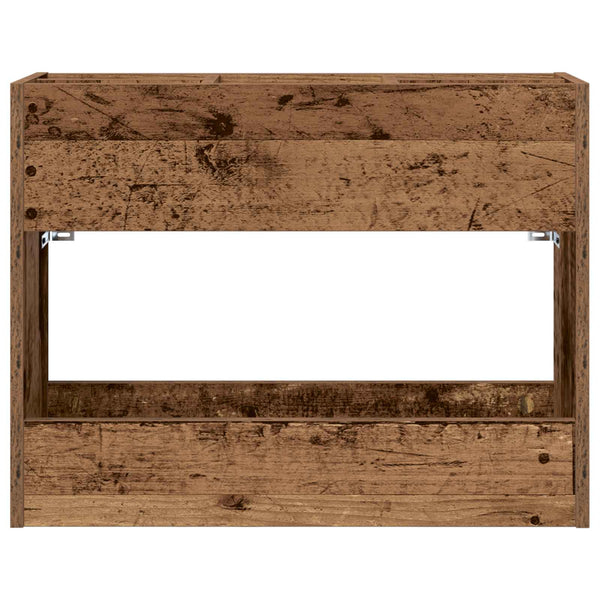 Aurinkovarjojalusta Vanha puu 65 x 24 x 50 cm Tekninen puu