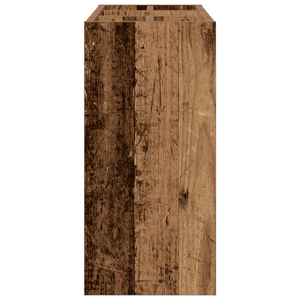 Aurinkovarjojalusta Vanha puu 65 x 24 x 50 cm Tekninen puu