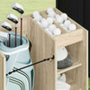 Golfsäilytin pyörällä Yksivärinen Sonoman tammi 65 x 45 x 98 cm