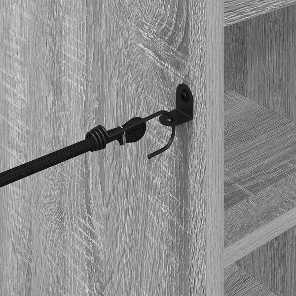Golfsäilytin pyörällä Yksivärinen Harmaa Sonoma 65 x 45 x 98 cm