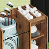 Golfsäilytin pyörällä Yksivärinen Vanha puu 65 x 45 x 98 cm
