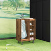 Golfsäilytin pyörällä Yksivärinen Vanha puu 65 x 45 x 98 cm