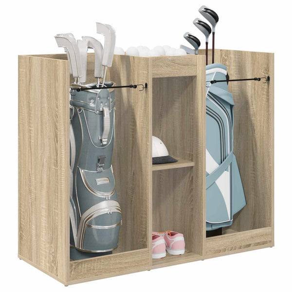 Golfsäilytin Yksivärinen Sonoman tammi 102 x 45 x 85,5 cm