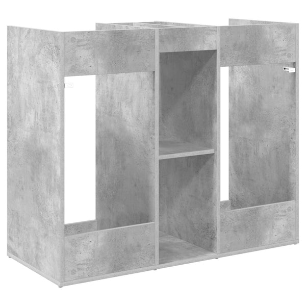 Golfsäilytin Yksivärinen Betoni Harmaa 102 x 45 x 85,5 cm