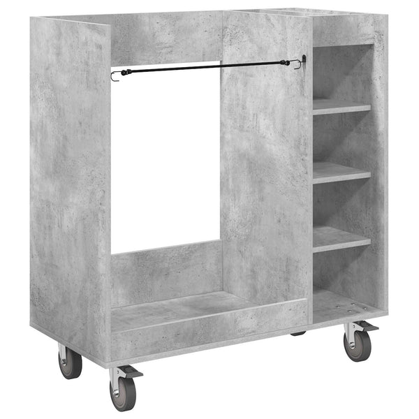 Golfsäilytin Betoninharmaa 90 x 45 x 98 cm Engineered Wood