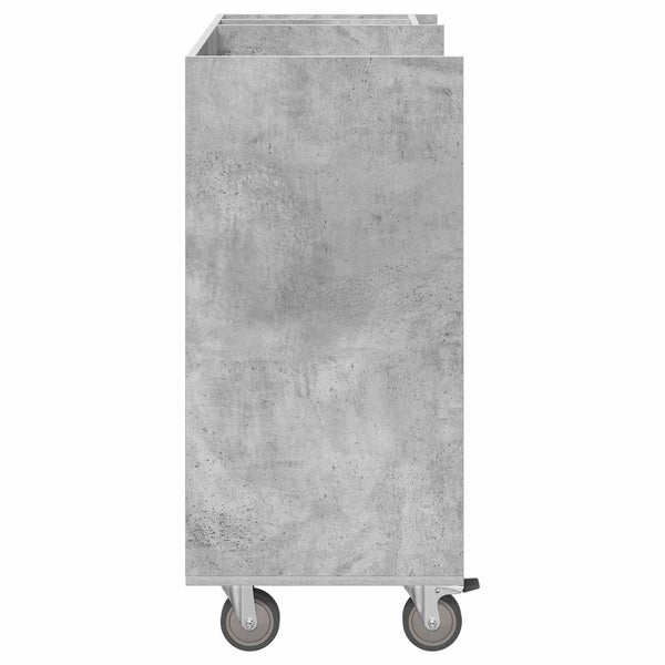 Golfsäilytin Betoninharmaa 90 x 45 x 98 cm Engineered Wood