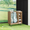 Golfsäilytin pyörällä Yksivärinen Artisan tammi 90 x 45 x 98 cm