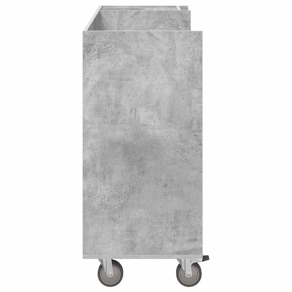 Golfsäilytin pyörällä Betoni Harmaa 120 x 45 x 98 cm