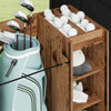 Golfsäilytin pyörällä Yksivärinen Vanha puu 120 x 45 x 98 cm