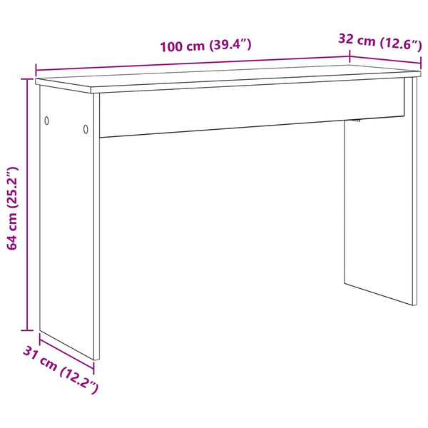 Näppäimistöjalusta Artisan tammi 100 x 32 x 64 cm Tekninen puu